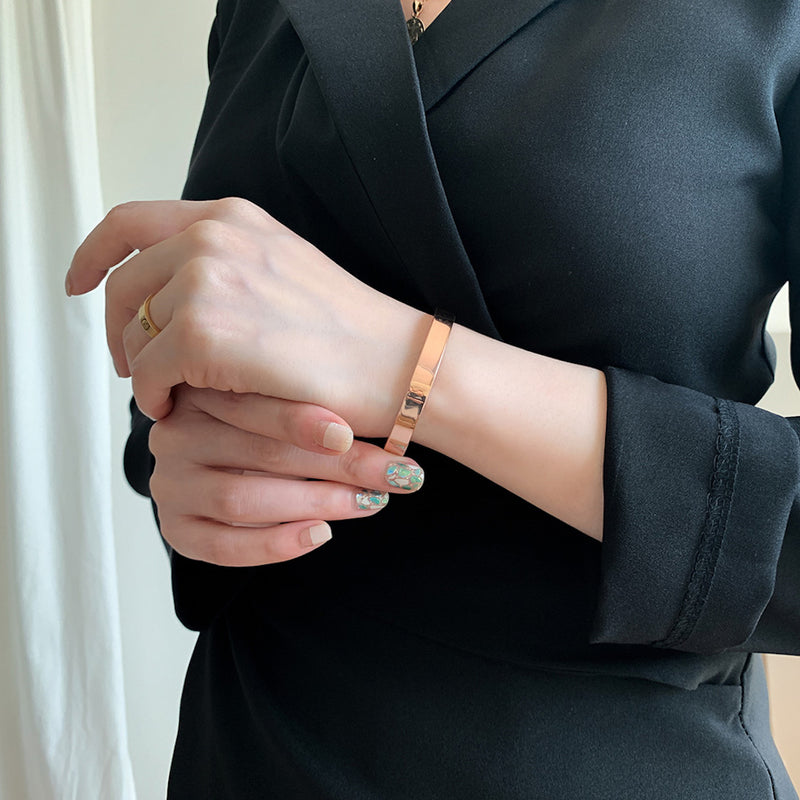 Plain Rose Gold 7mm