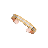 SABONA Classic Duet 9mm Copper Bracelet with gold and silver plating