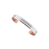 SABONA Windsor Silver 9mm Copper Bracelet with dotted band design