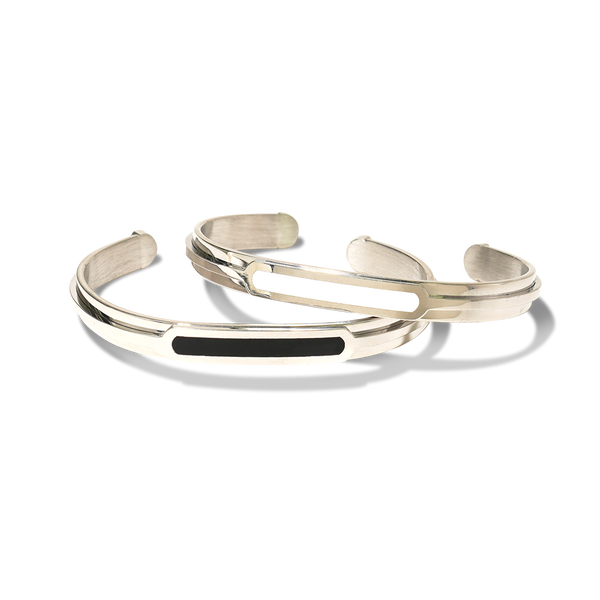 Cartier Collaboration Restoration White Gold Plated Epoxy Fashion Bangle #F-WE